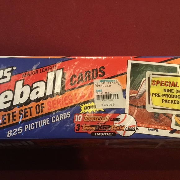 Topps Red and Blue Baseball Trading Cards 1993 - Picture 4 of 4